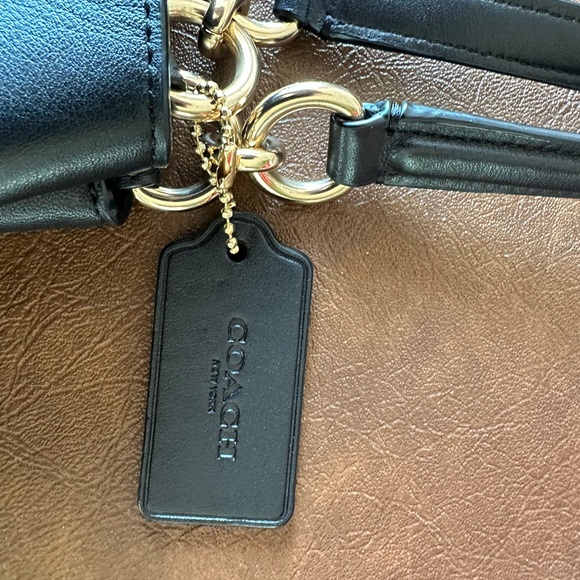 Coach Black Madison Phoebe Quilted Leather Chevron Shoulder Bag - Picture 4 of 15